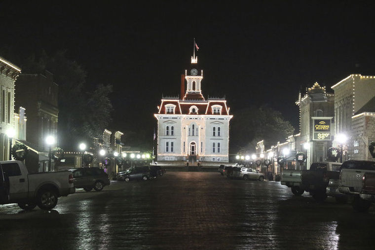 Country Christmas City of Cottonwood Falls Kansas